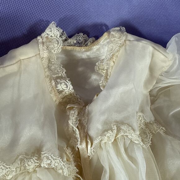 Vtg Phyllis Baby Wear Baptism Christening Gown Set 4 Piece ii - Picture 5 of 16